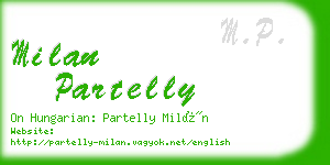 milan partelly business card